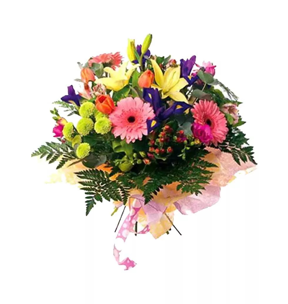 Charming Seasonal Flower Bouquet