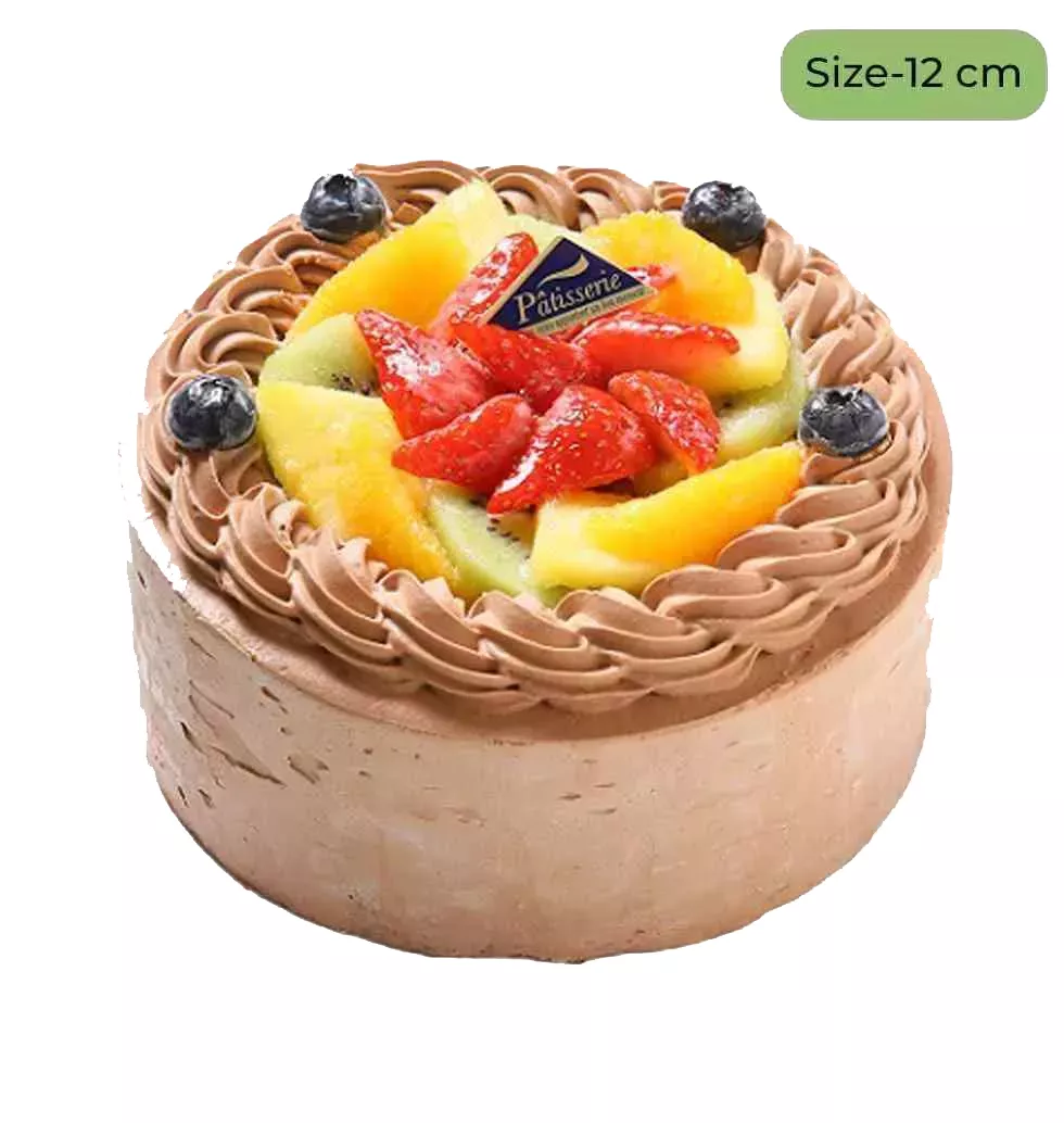 Decadent 12cm Fruit-Topped Chocolate Shortcake