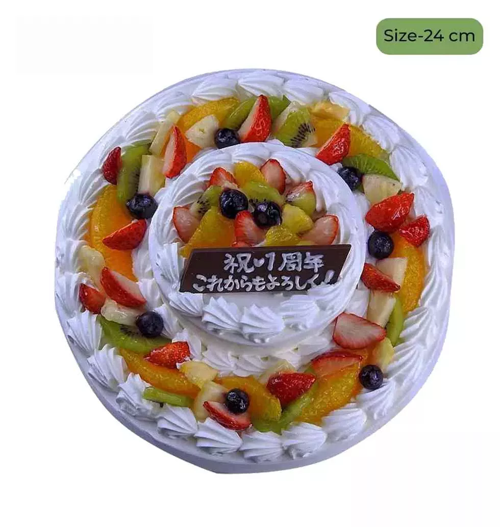 Elegant Double Tower Shortcake (24cm)