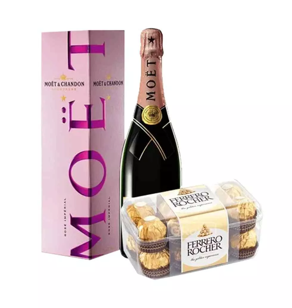 Energetic Moet Chandon Champagne N Chocolates